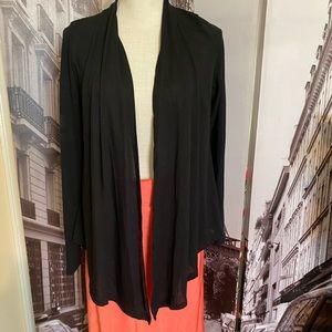 Long sleeve black cover up